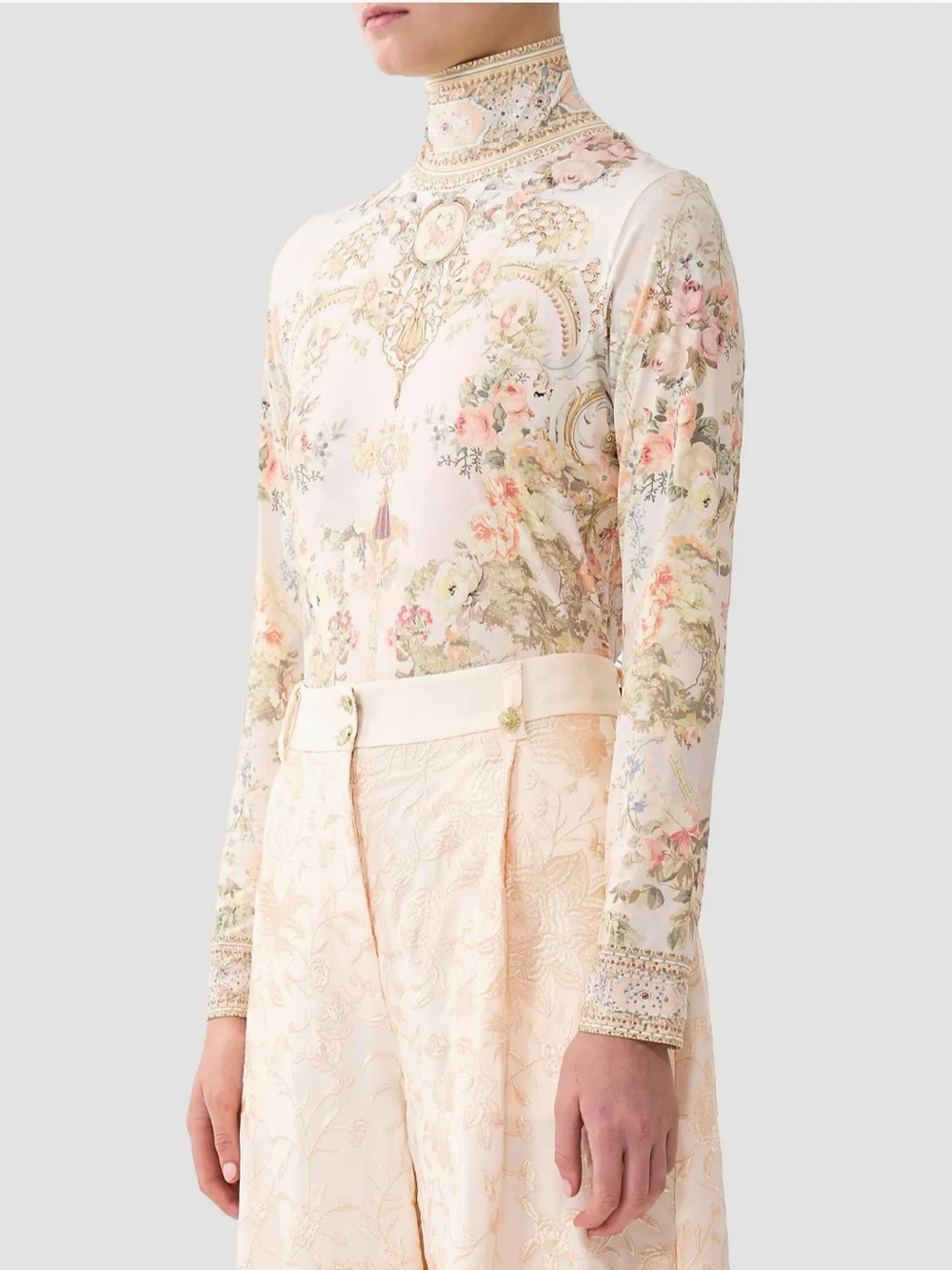 NWT Camilla

Floral Turtleneck Jersey Long-Sleeve Top - Picture 5 of 8